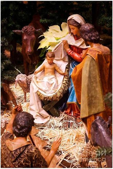Nativity at Holy Name Cathedral Chicago - Catholic Art Photography Copyright Frank J. Casella.