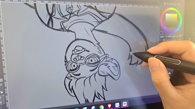 WIP!!

Sketch of a cheetah character upside down~