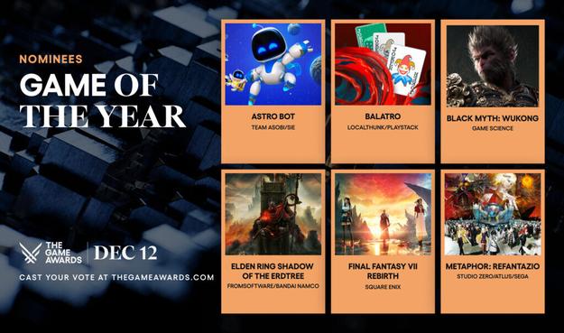 「The Game Awards 2024」のノミネート作品が発表。世界最大級のゲーム表彰イベント