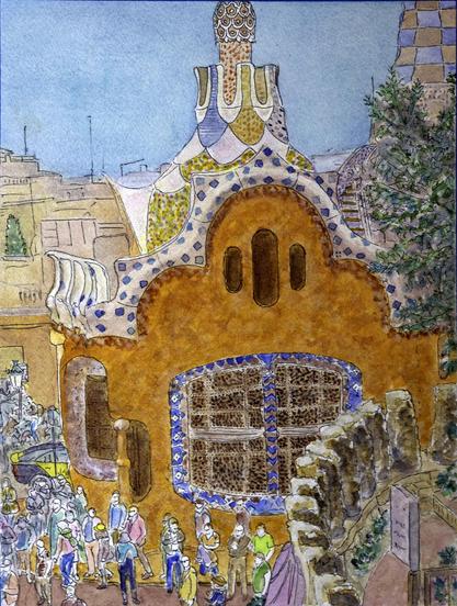 Whimsical watercolor