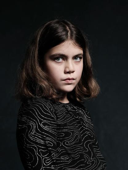 Studio portrait of a 10yo girl