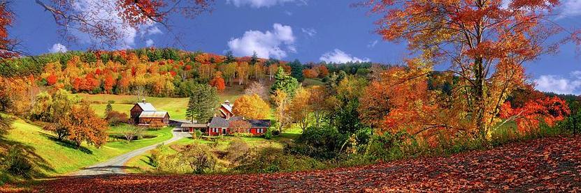 🍁🌻 Don't miss the magic of autumn at Sleepy Hollow Farm in Vermont!  🍁🌻 🍁🌻 🍁🌻  https://fineartamerica.com/featured/sleepy-hollow-farm-in-vermont-panorama-olena-art.html 🍁🌻 🍁🌻 
🍂🏡 With vibrant fall foliage in shades of red, orange, yellow, and green, this serene countryside scene is a true masterpiece. 🌳✨ Perfect for nature lovers and those who appreciate the tranquility of rural life. Bring a touch of Vermont's picturesque fall scenery into your life today! 🌾🍃

#AutumnMagic #FallFoliage #SleepyHollowFarm #Vermont #NatureLovers #CountryLife #SereneScenery #Picturesque #FallVibes #RuralBeauty #NatureArt 🌿🍁🎨