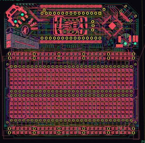 Jumperless main board front copper (no fills)