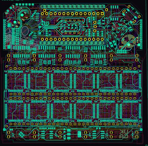 Jumperless main board back copper (no fills)