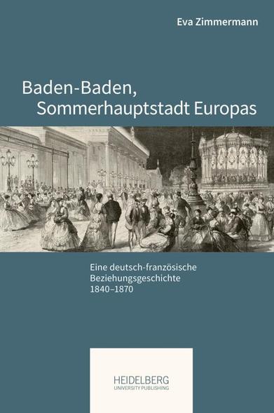 Cover des PHS Bandes "Baden-Baden, Sommerhauptstadt Europas". Darstellung der bürgerlichen Gesellschaft