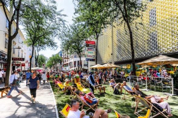 Photo of Vienna street transformed for people