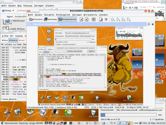 Mandriva с Gnome 2.14 (2006 г.)