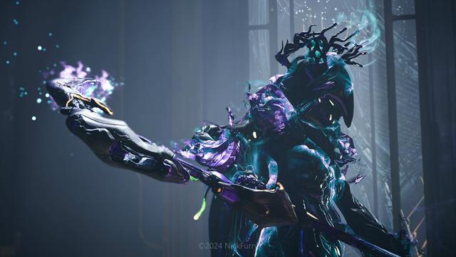 In game action photo of Wisp of warframe.