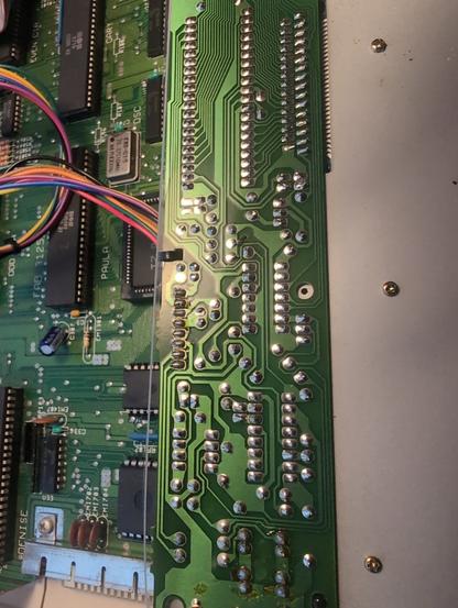 Amiga Tastatur Board Unterseite