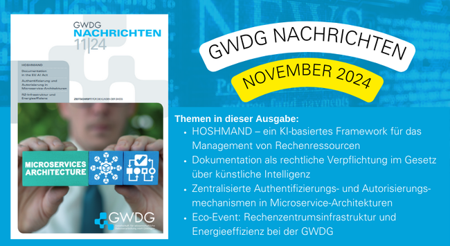 GWDG Nachrichten November 2024