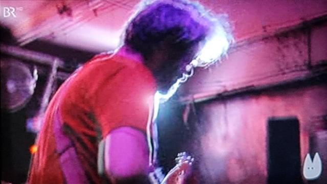 Vier Szenen von Konzert Notwist auf der Bühne