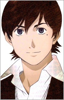 Albert, a young clean shaven anime man with olive skin, blueish grey eyes, and a mole near his left eye. He is from Gankutsuou: The Count of Monte Cristo.