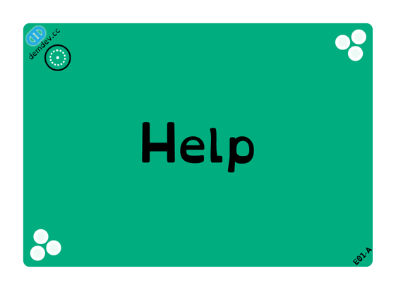 A green card reads "Help"