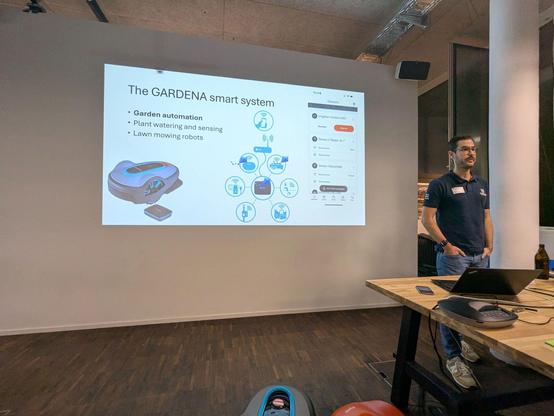 Marc Lasch erzählt etwas dazu, was das Gardena smart system ist und wie und wo Zephyr verwendet wird.
