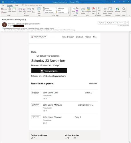 An #EMail with #SomeRedaction