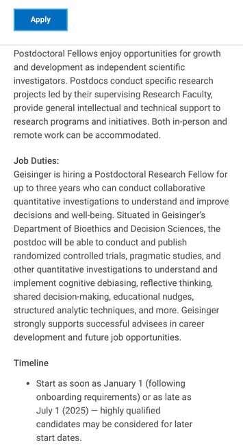 Job Description