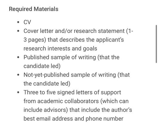 What to submit if you apply to the job