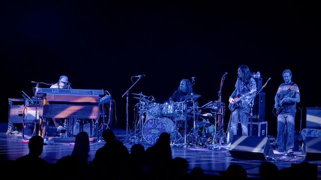 View of the performers on stage at the Melvin Seals & JGB show at the Tropicana Showroom in Atlantic City NJ on Friday November 22, 2024.