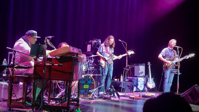 View of the performers on stage at the Melvin Seals & JGB show at the Tropicana Showroom in Atlantic City NJ on Friday November 22, 2024.