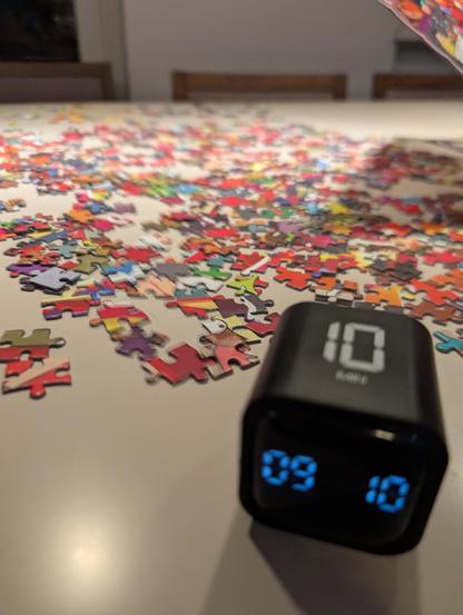 Jigsaw puzzle and time cube
