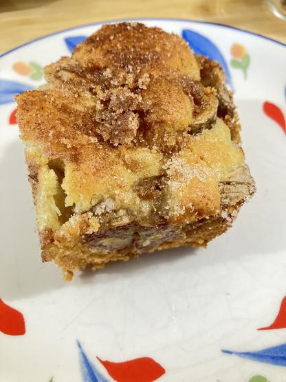 A square of date and banana cake