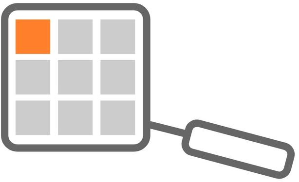 A magnifying glass (logo of FElupe)