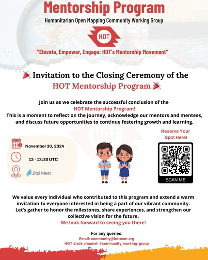 HOT Mentorship Program closing ceremony poster