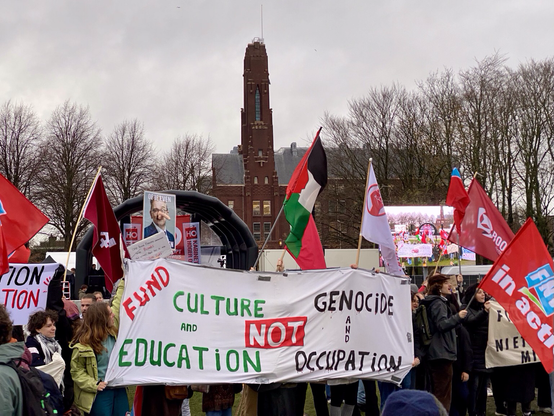 At the Malieveld: fund culture and education, not genocide and occupation