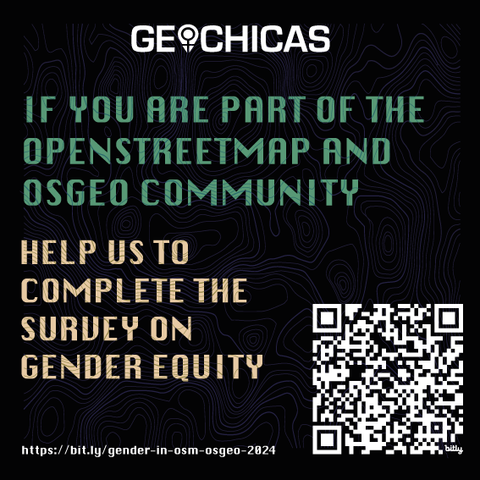 Geochicas survey poster with qr code