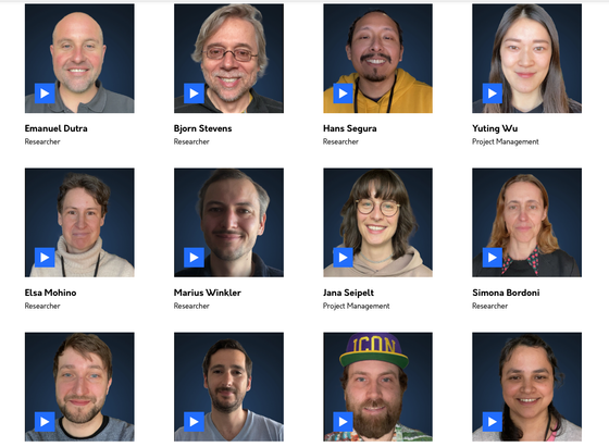 Screenshot of Team Member page on nextGEMS website.