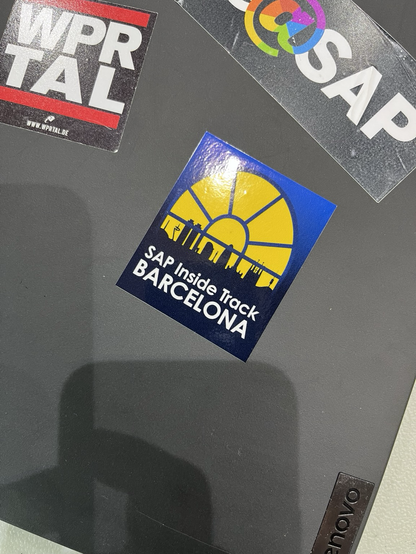 #sitBCN sticker on my laptop
