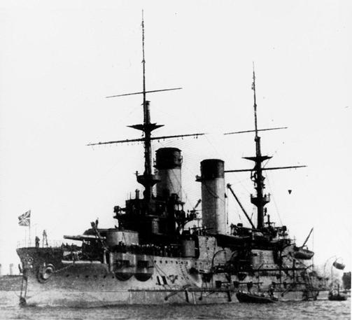 Launched on 19 July 1902, Orel (sometimes Oryol) was a Borodino-class pre-dreadnought battleships built for the Imperial Russian Navy. Entering service in October 1904, she sailed on 15 October 1904, with the Second Pacific Squadron to break the Japanese blockade of Port Arthur.

The Japanese captured the port while the squadron was in transit and their destination was changed to Vladivostok. During the Battle of Tsushima on 27 May 1905 Orel was not heavily engaged and received only moderate damage. The following morning, the remains of the Russian fleet were discovered by the Japanese battlefleet. The Russian ships were too slow to enable them to close the range and effectively reply. The Russian commander Rear Admiral Nikolai Nebogatov decided to surrender his ships.

Renamed Iwami, she was rebuilt between 1905 and 1907 and was commissioned into the Imperial Japanese Navy on 2 November 1907. At the start of the Japanese intervention in Siberia during the Russian Civil War, she landed a company of marines in Vladivostok. She was reclassified as a first-class coast defense ship in September 1921 and used as a training ship. In accordance with the terms of the Washington Naval Treaty, Japan agreed to scrap Iwami. She was disarmed in April 1922 and used as a depot ship until she was struck on 1 September.