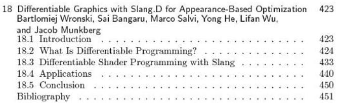 Book table of contents screenshot