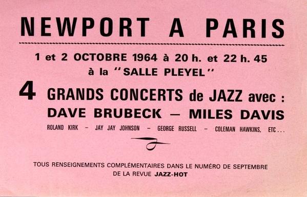 1964 - Newport à Paris (Paris Jazz Festival) - Salle Pleyel - Paris