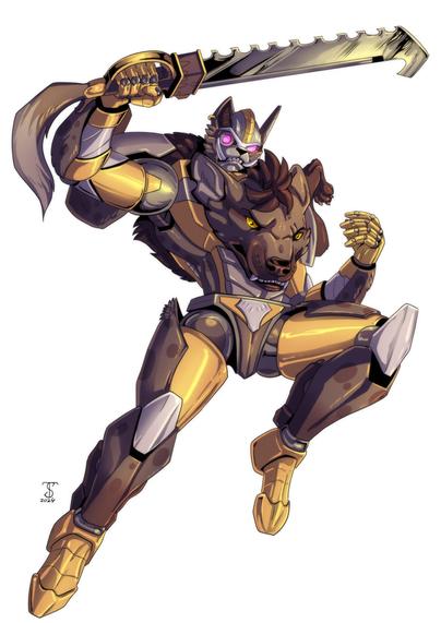 Tingrin a transformers Beast Wars OC Commission done in digital