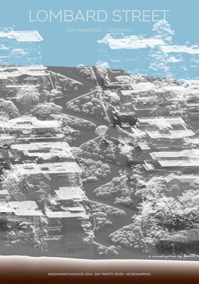 A visualisation of Lombard Street in San Francisco