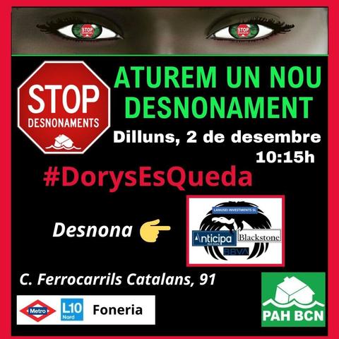 Alerta desnonament Dorys es queda