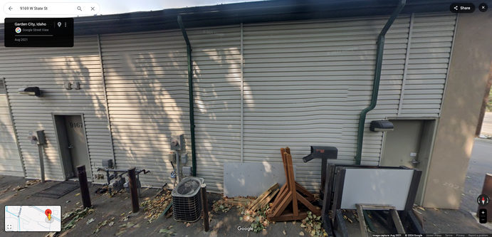 Google Street View of the headquarters of the "US Business Compliance Commission"