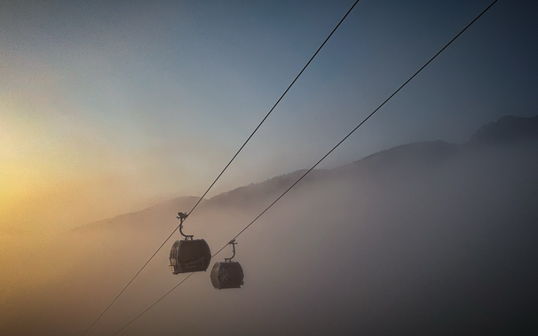 Cablecars at predawn
