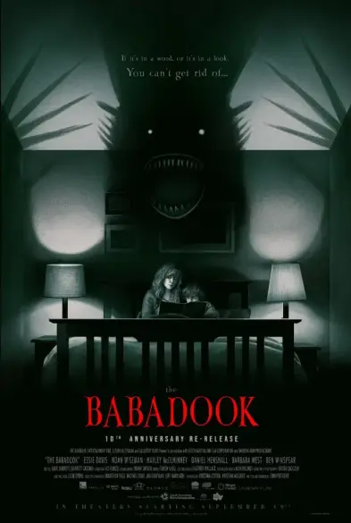 10 year anniversary poster of the Babadook