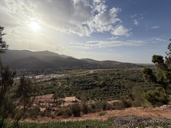Ourika, Morocco - view of the Atlas Mountains…