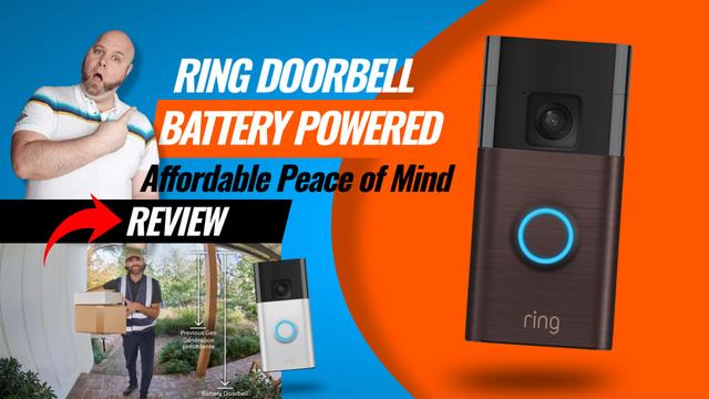 Image of the Ring Battery Doorbell 2024 in Venetian Bronze, showcasing its sleek design. The doorbell features Head-to-Toe video, customizable motion zones, and a two-way talk system, offering affordable and efficient home security