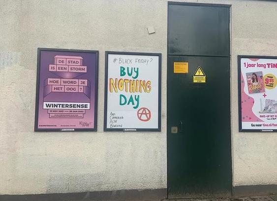 Black Friday ?
But Nothing Day! Ⓐ 
Anti Commerciële Actie Beweging #acab #blackfriday 
#consuminderen #koopniks #fckblackfriday #fairfashion #freeuyghur