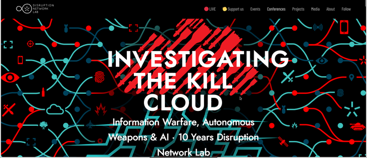 Screenshot Disruption Lab Investigation the Kill CLoud Conference in Berlin