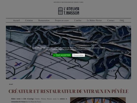 Vitrail et verre Atelier Thomas Masson à #Cysoing (#Nord) L'Atelier Thomas Masson réalise les travaux de transformation du verre plat, restauration et création de vitraux, de verres peints de st...
Suite 👉 https://artisansdupatrimoine.fr/professionnel/5482/atelier-thomas-masson-cysoing
#Artisan #Restauration #Patrimoine