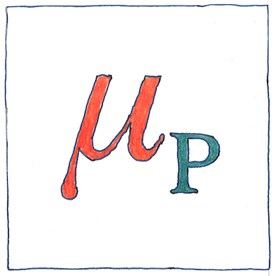 Symbol for the Parson magneton, a lower-case Mu with subscript P