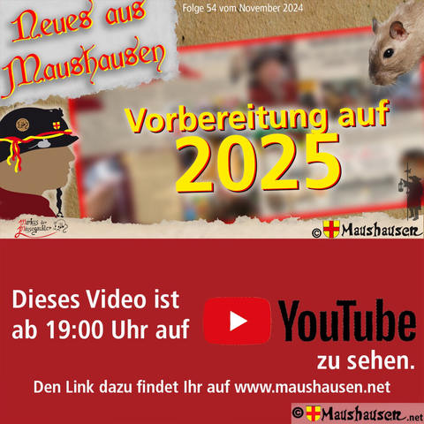 Werbung für die „Neues aus Maushausen“ Sendung heute Abend
