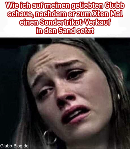 Wie ich auf meinen geliebten #Glubb schaue, nachdem er zum Xten Mal einen #Sondertrikot-Verkauf in den Sand setzt. #FCN #Trikot