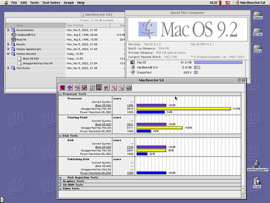 MacBench on the ibook G3