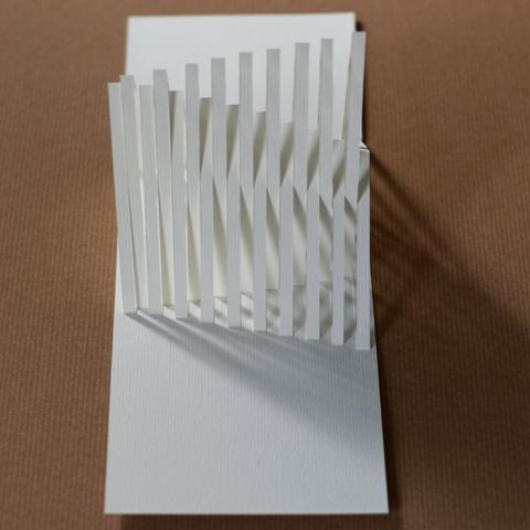 Pliage kirigami popup blanc